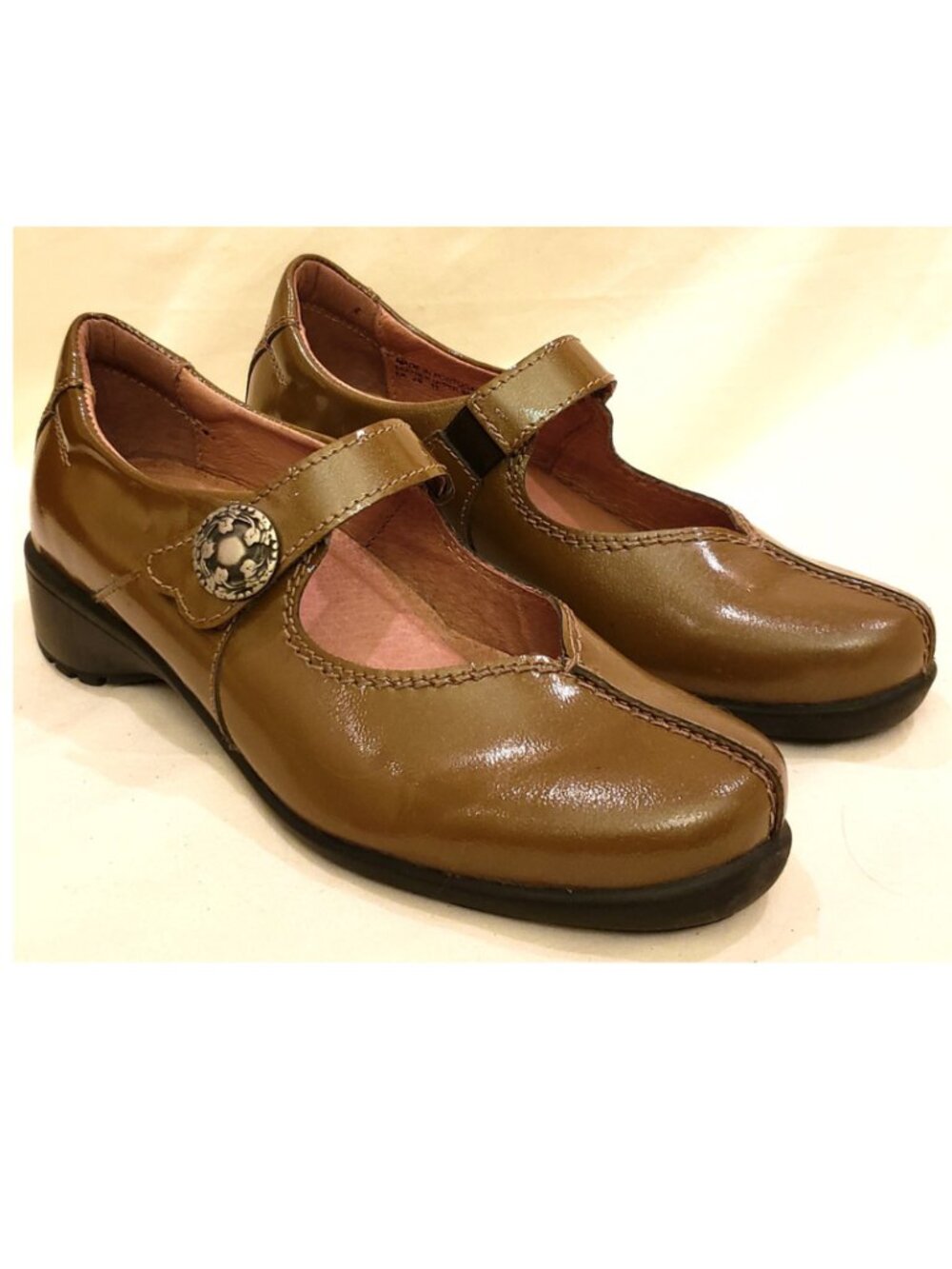 SANITA Portugal Comfort Mary Jane Shoes Sz-EU-39/US~8 Chamomile Patent Leather